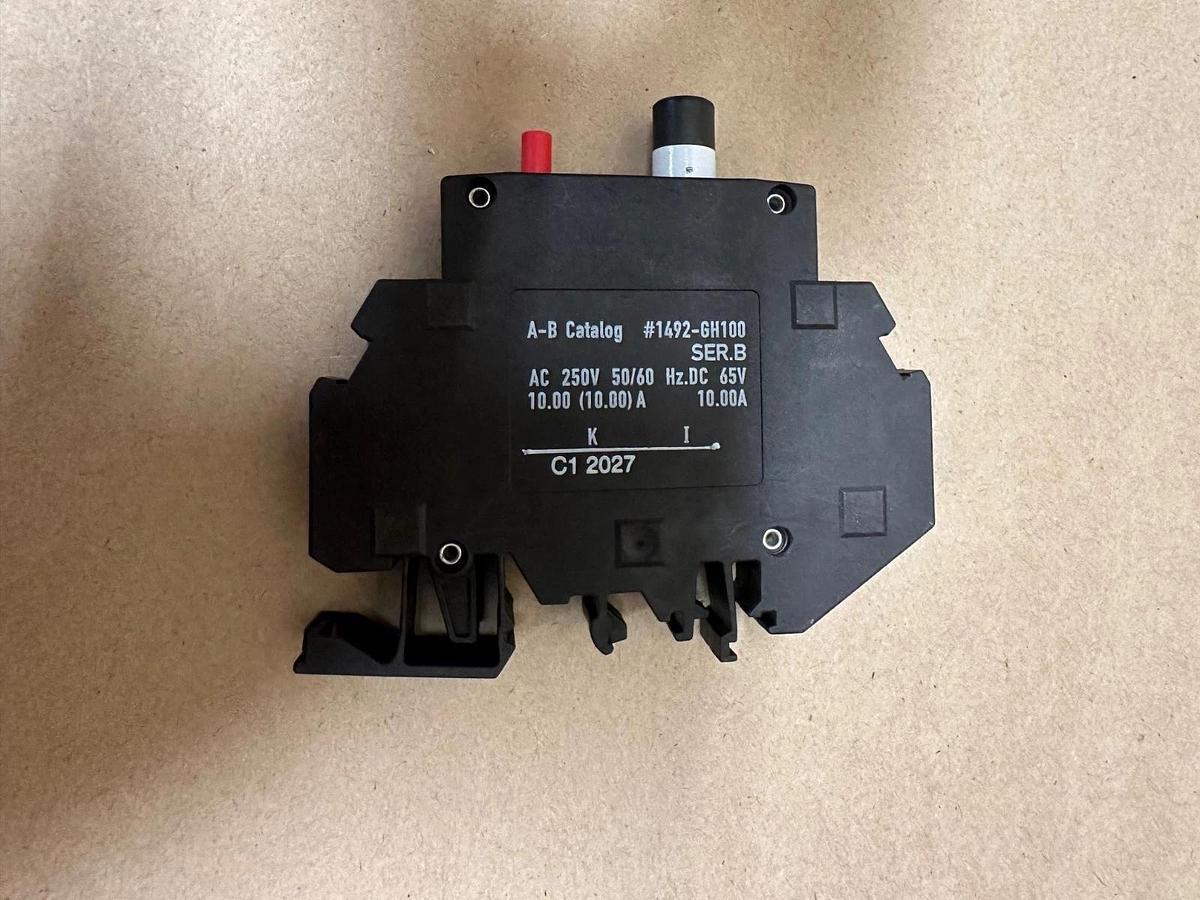Used Allen Bradley 1492-GH100 Miniature Circuit Breaker, 10A, 250V