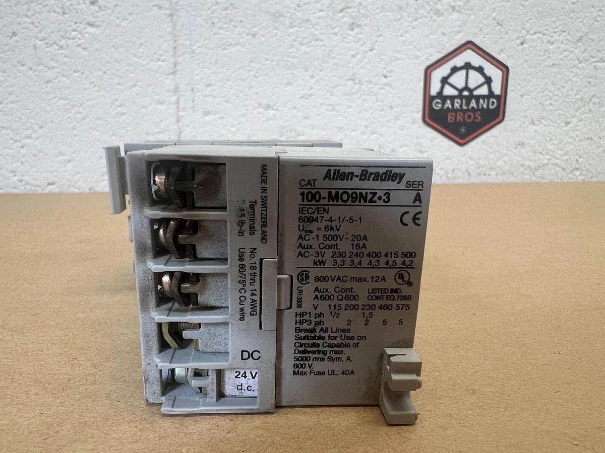 Used Allen Bradley 193-EA1EB/100-M09NZ*3 Overload Relay w/ Contactor