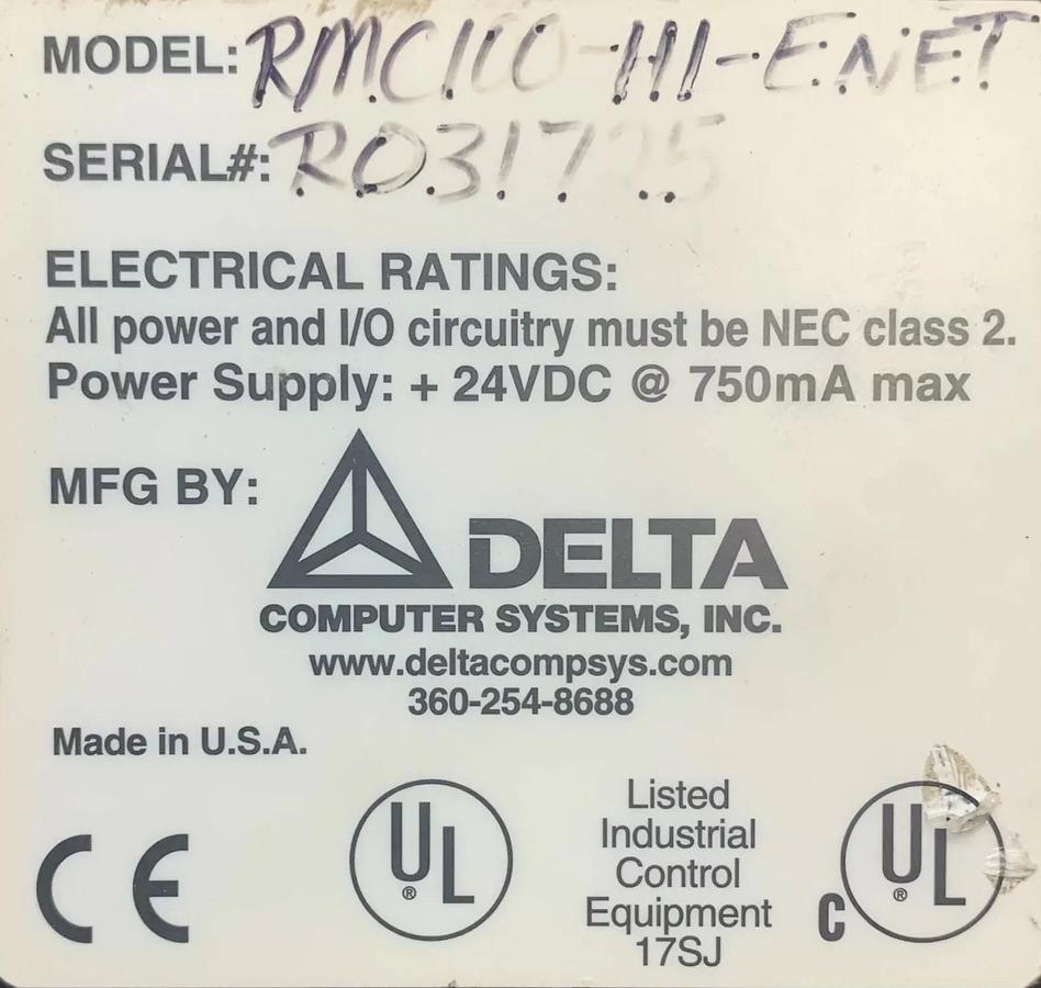 Used Delta RMC100-H1-ENet Motion Controller