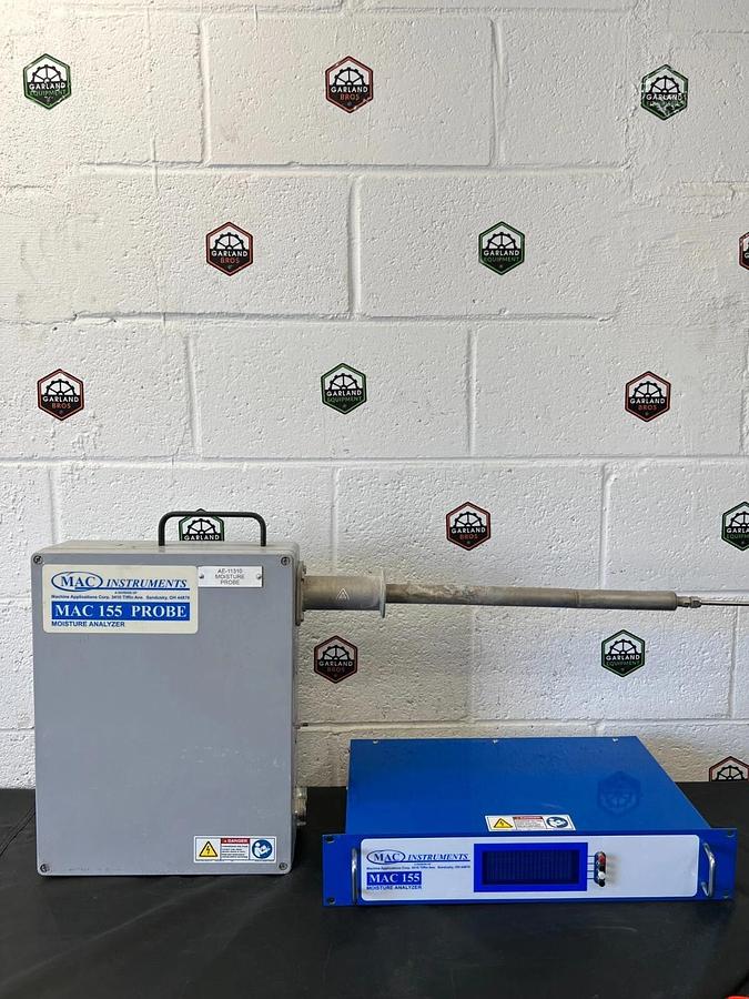 Used MAC Instruments MAC 155 Moisture Analyzer Probe w/ 19” Rack Mount Front Roller