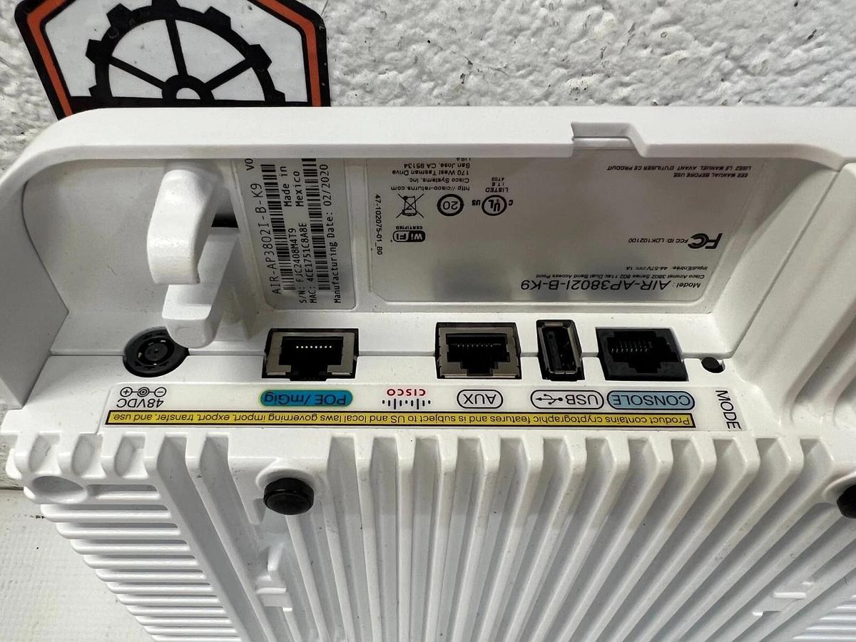 Used Cisco AIR-AP3802I-B-K9 Aironet 3802 Series 802.11ac Dual Access Point