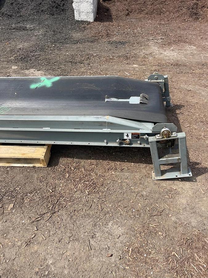 Used Conveyor Belt W:33.75” L:144” Longitudinal Groove Belt, Baldor 1/2Hp 1725 RPM
