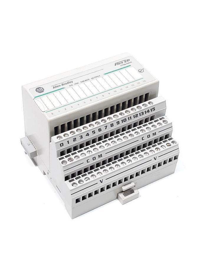Used Allen Bradley 1794-0B16 w/ Type 1794-TB3/A Flex I/O 24 VDC Source Output
