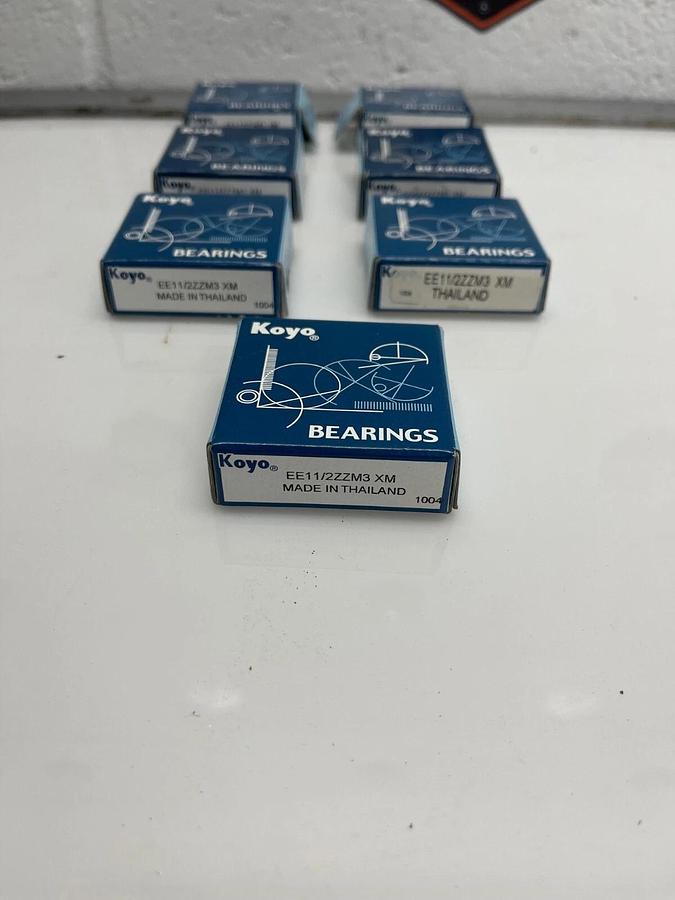 Used Koyo EE11/2ZZM3 XM, Bearing, 1/4” ID, 5/8” OD, Double Shielded - Lot of 7