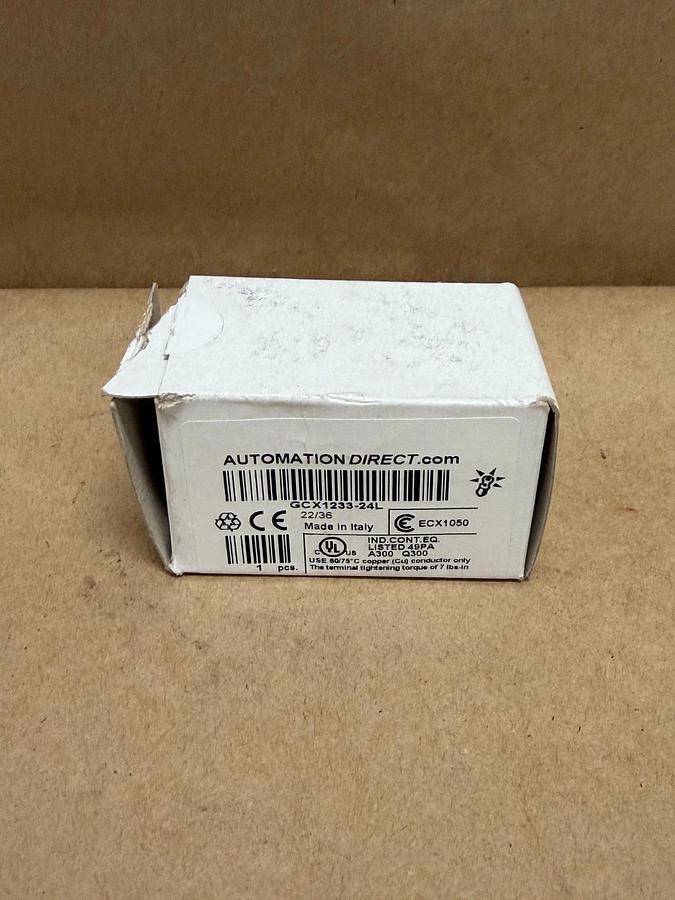 Used AutomationDirect GCX1233-24L Amber Indicator Light, ECX1050