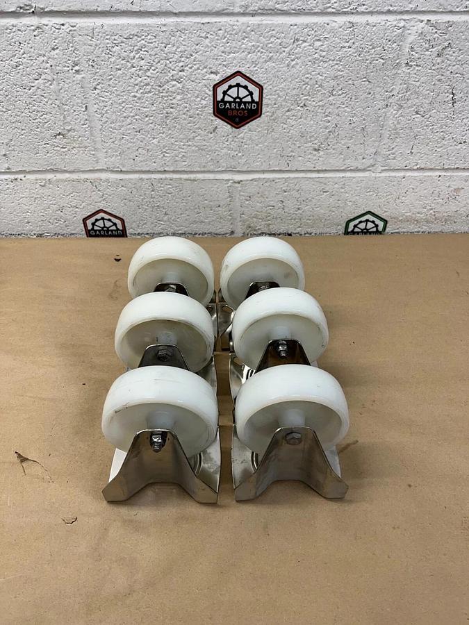 Plastic Wheel Casters - Lot of 6