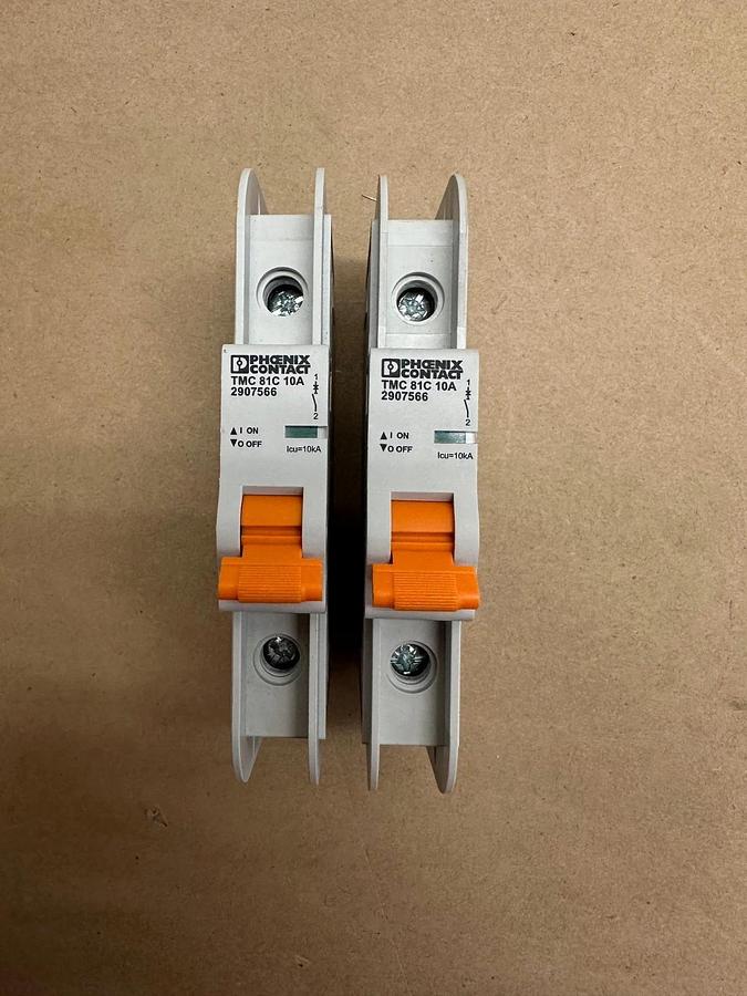 Phoenix Contact TMC 81C 10A Circuit Breaker - Lot of 2 *NEW*