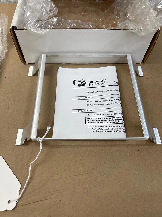 Used Fusion UV Systems 326602 LC-6 Qtz Deflector Kit, High Grade Quartz Plate