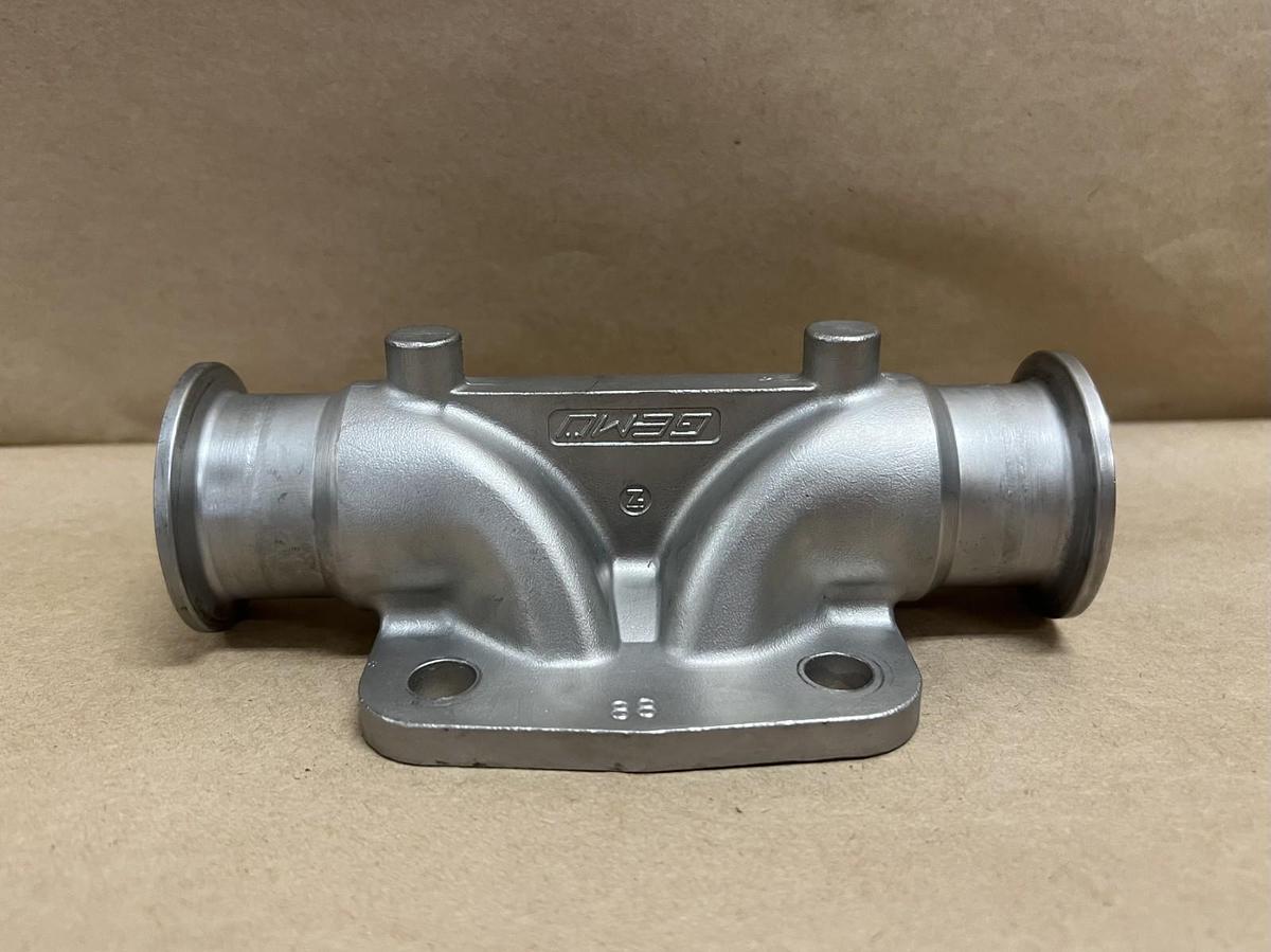 Used Gemu 316L 1-1/2" SS Multi-Port Block Valve Body