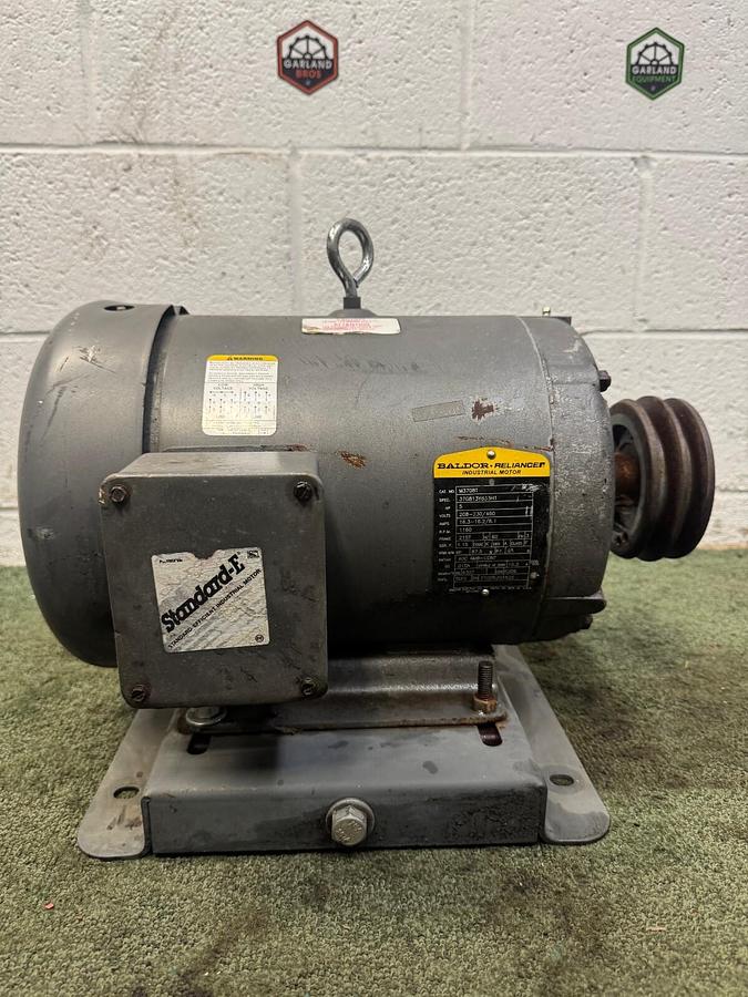 Used Baldor Reliance M3708 Industrial Motor, 5 Hp @ 1160 RPM, 37G813Y833H1