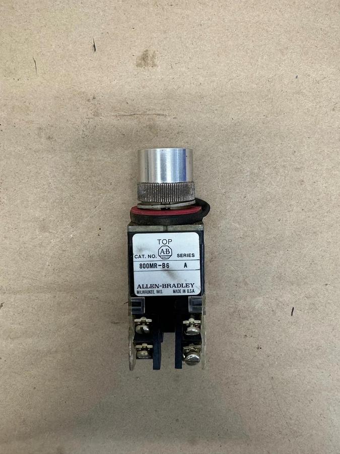 Used Allen Bradley 800MR-B6 Push Button 800M-XD2K