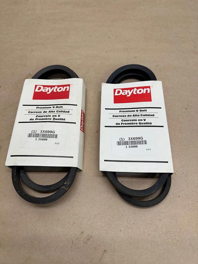 Dayton 3X699G V-Belt *NEW* Lot of 2