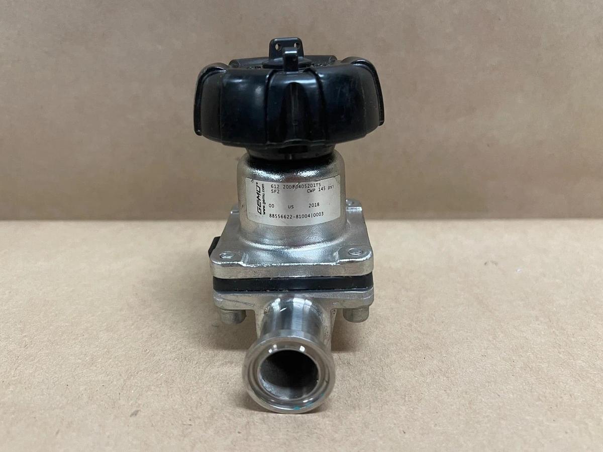 Used Gemü 612 20D80405201TS CWP 145PSI Manually Operated Diaphragm Valve