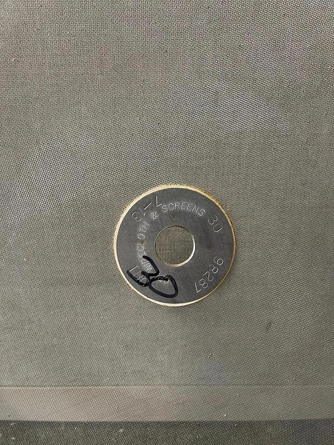 Used Stainless Steel 24” Mesh for Vibratory Screener, 30 Microns