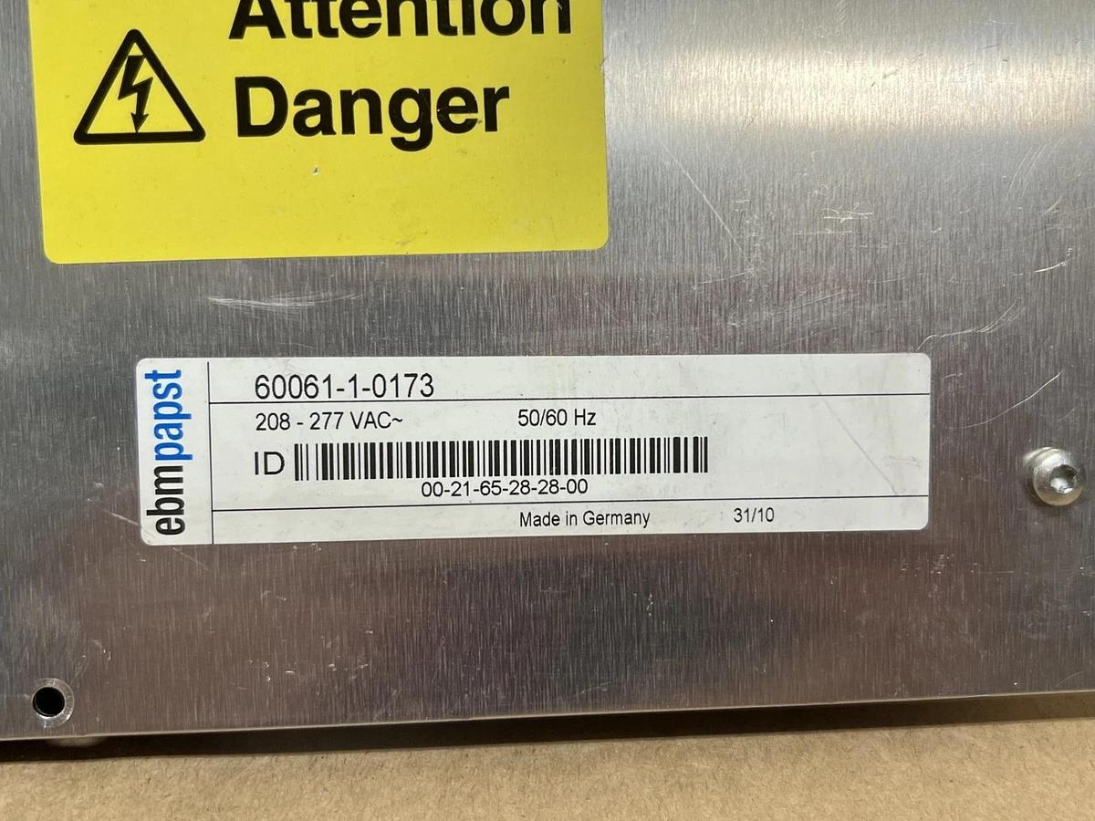 Used EBM Papst 60061-1-0173 Power Control Module Unit for K3G400-AA21-34 Fan Assembly