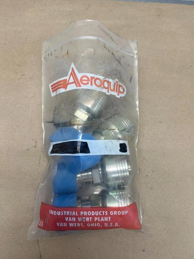 Used Danfoss A TTC 12-12 Crimp Fitting Aeroquip, for Hydraulic Hose - Lot of 4