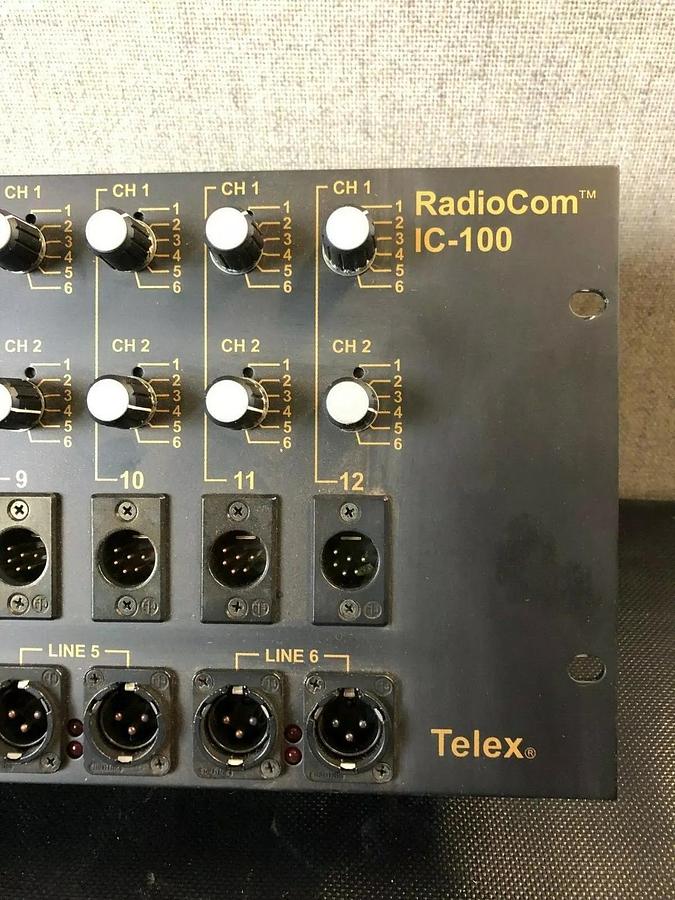 Used Telex RadioCom IC-100, 6-Channel Source Assign Panel