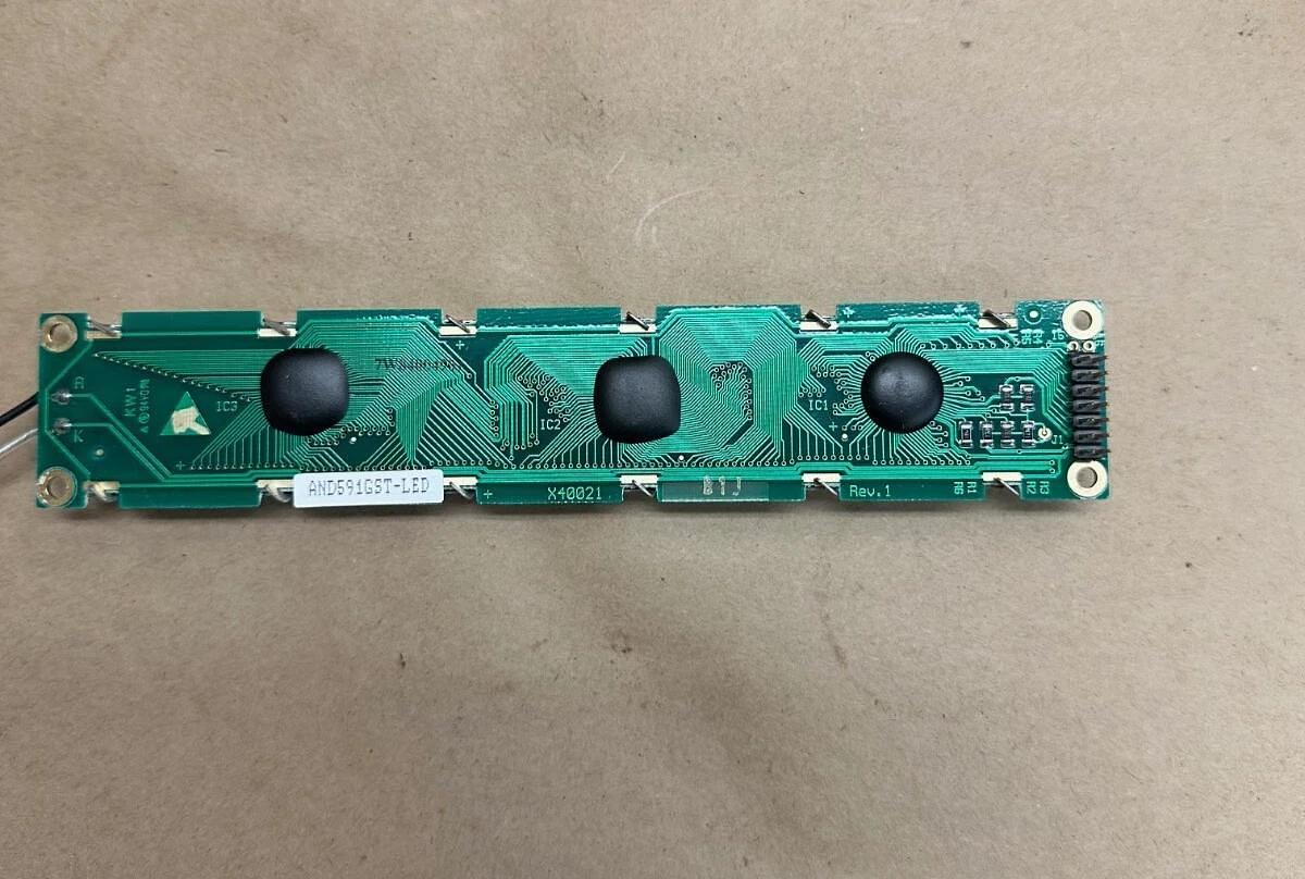 Used Purdy and Optoelectronics AND591GST-LED LCD Character Display