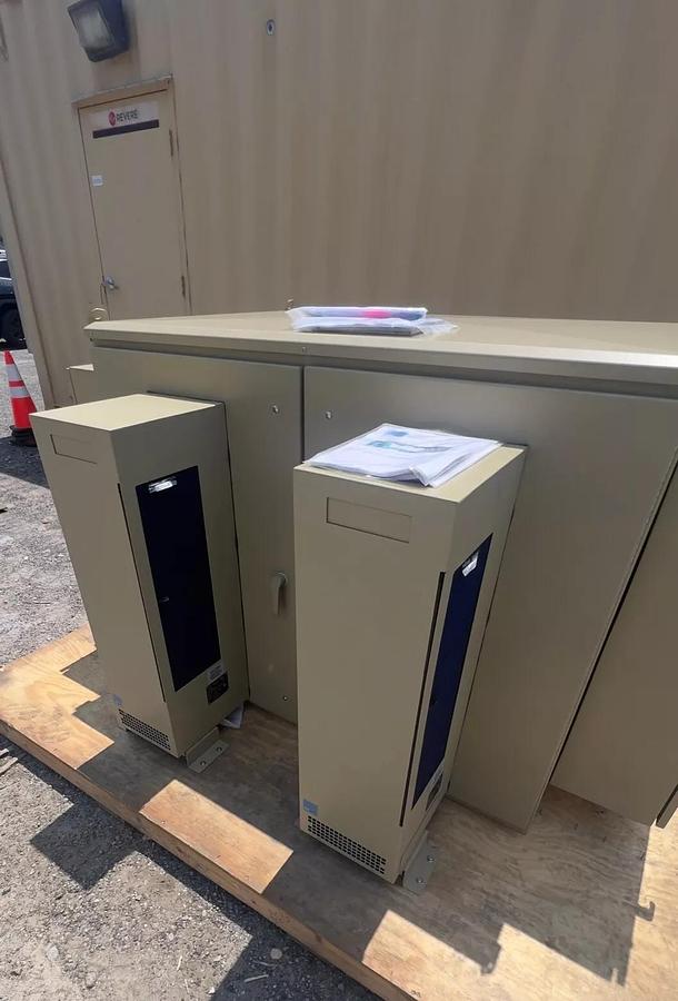 Used American Products- AP FREEDOM AM47F-6042-48RU-ENV Outdoor Telecom Cabinet