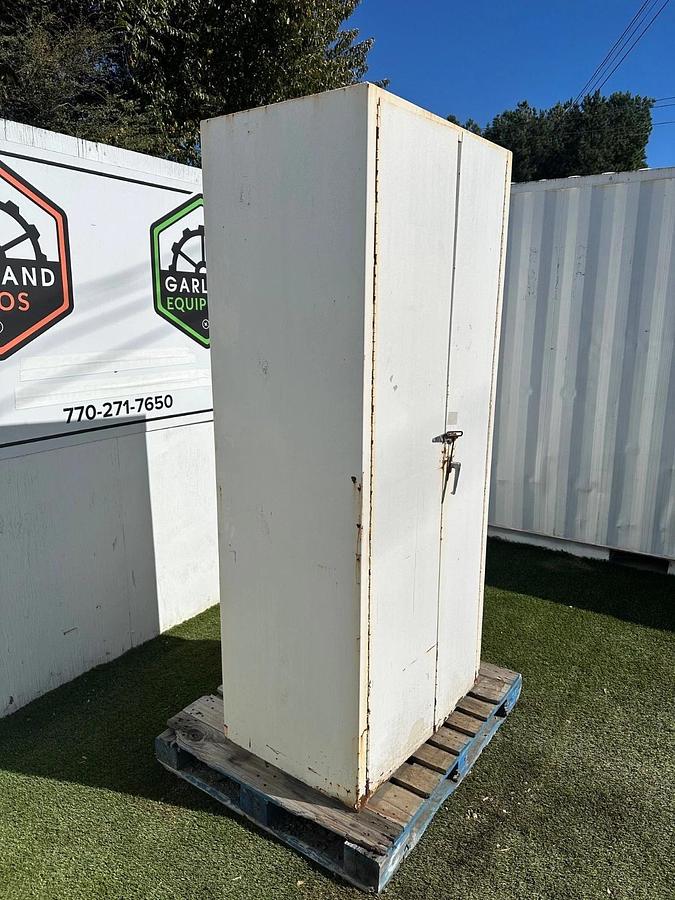 Used Industrial Storage Cabinet 2 Door, 3 Shelf Cabinet W: 36”, D: 23”, H: 80”