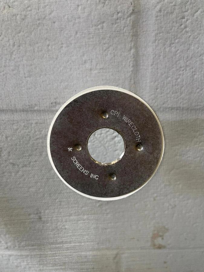 CPI Wirecloth 24” Mesh for Vibratory Screener, 70 Microns, w/ 1” Center Hole