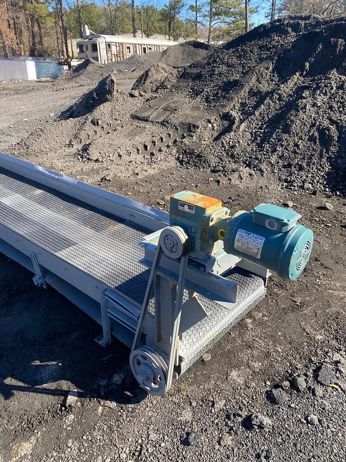 Used Conveyor Belt W:35” L:16’ Crescent Top Belt, Reliance Electric 1HP 1725RPM Motor
