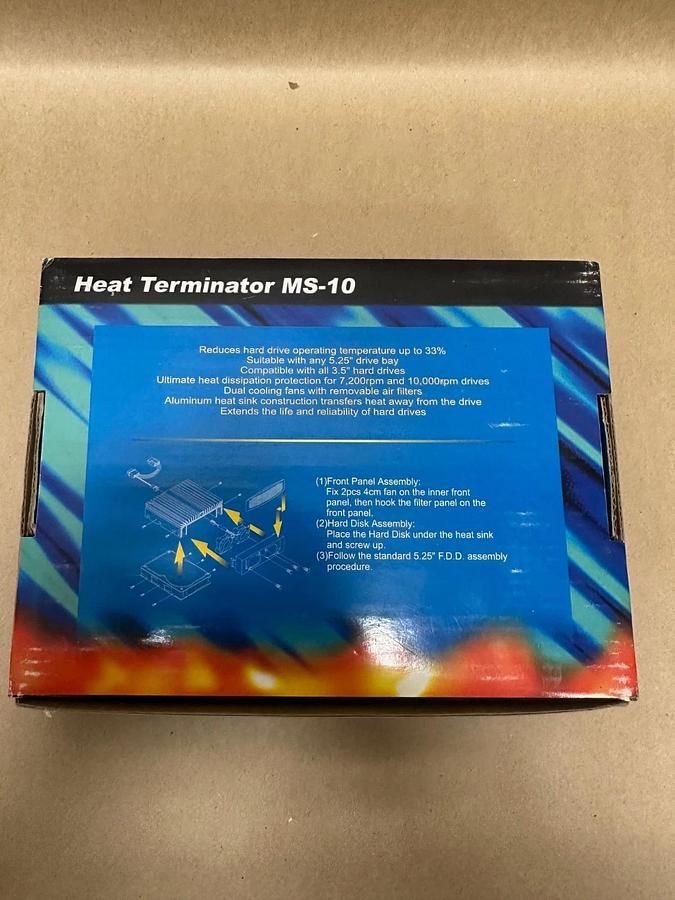 Used Heat Terminator MS-10 Hard Drive Cooling *NEW*