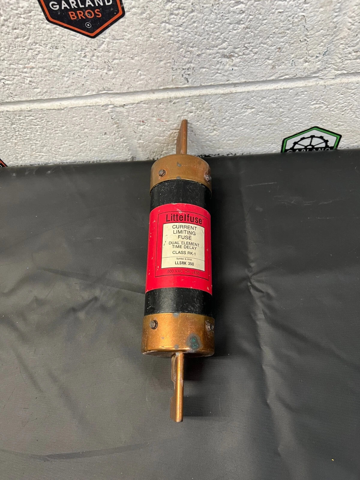 Used Littelfuse LLSRK 350 Class RK-1 Time Delay Fuse, 600VAC or less