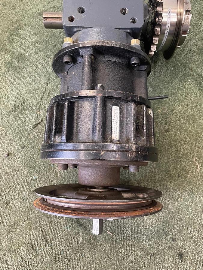 Used Hub City 0220-78184 Quill Input Solid Output Double Worm Gear, w/ FMCBE-875