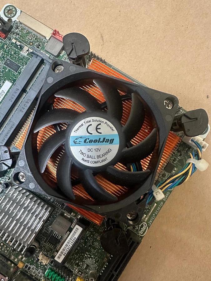 Used INTEL DQ77KB Motherboard w/ CoolJag Fan