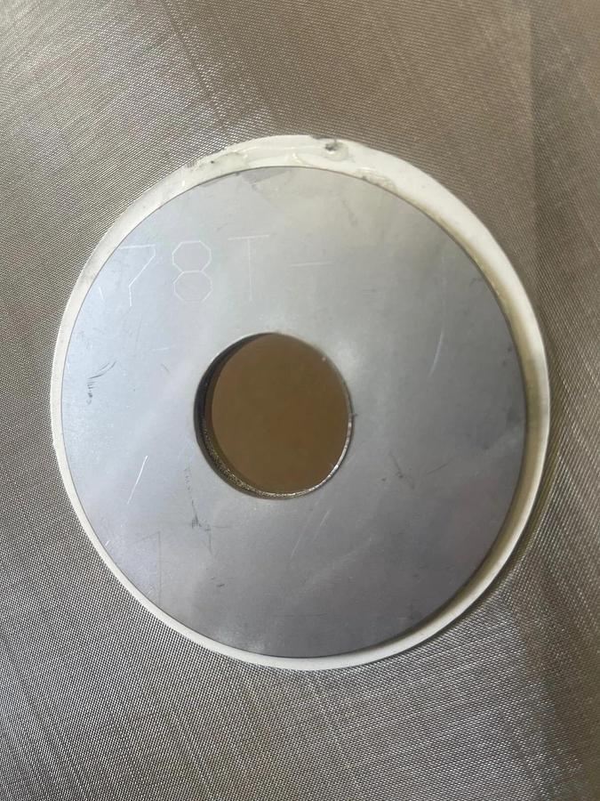 Used Stainless Steel 24” Mesh for Vibratory Screener, 78 microns, w/ 1” Center Hole