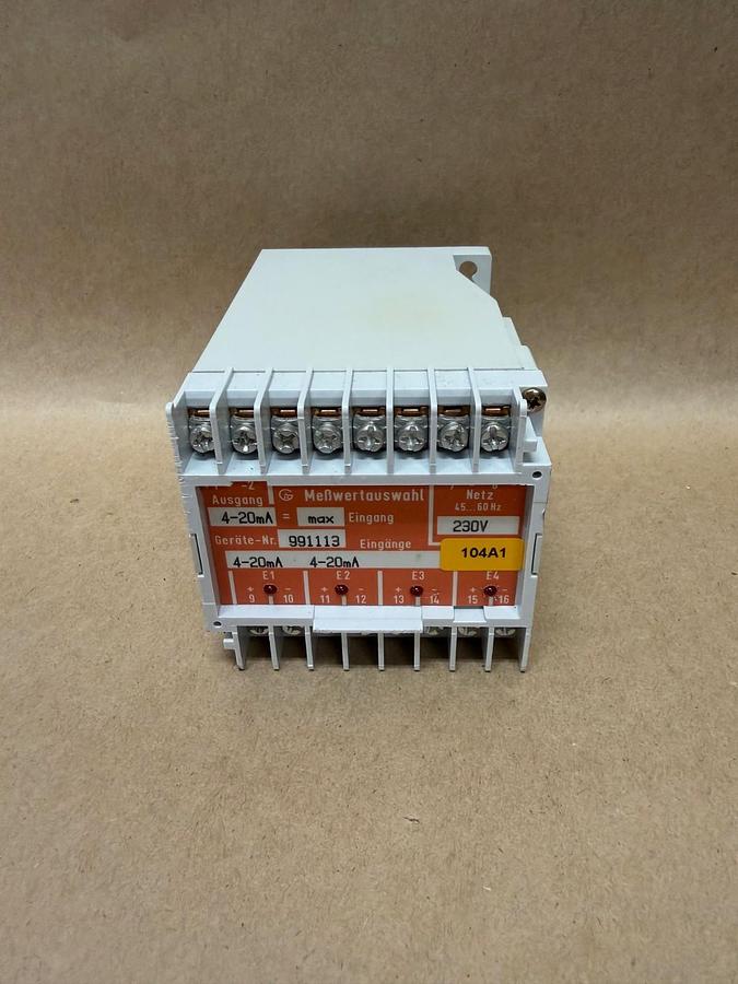 Used GA Transducer 991113 4-20mA, 230V