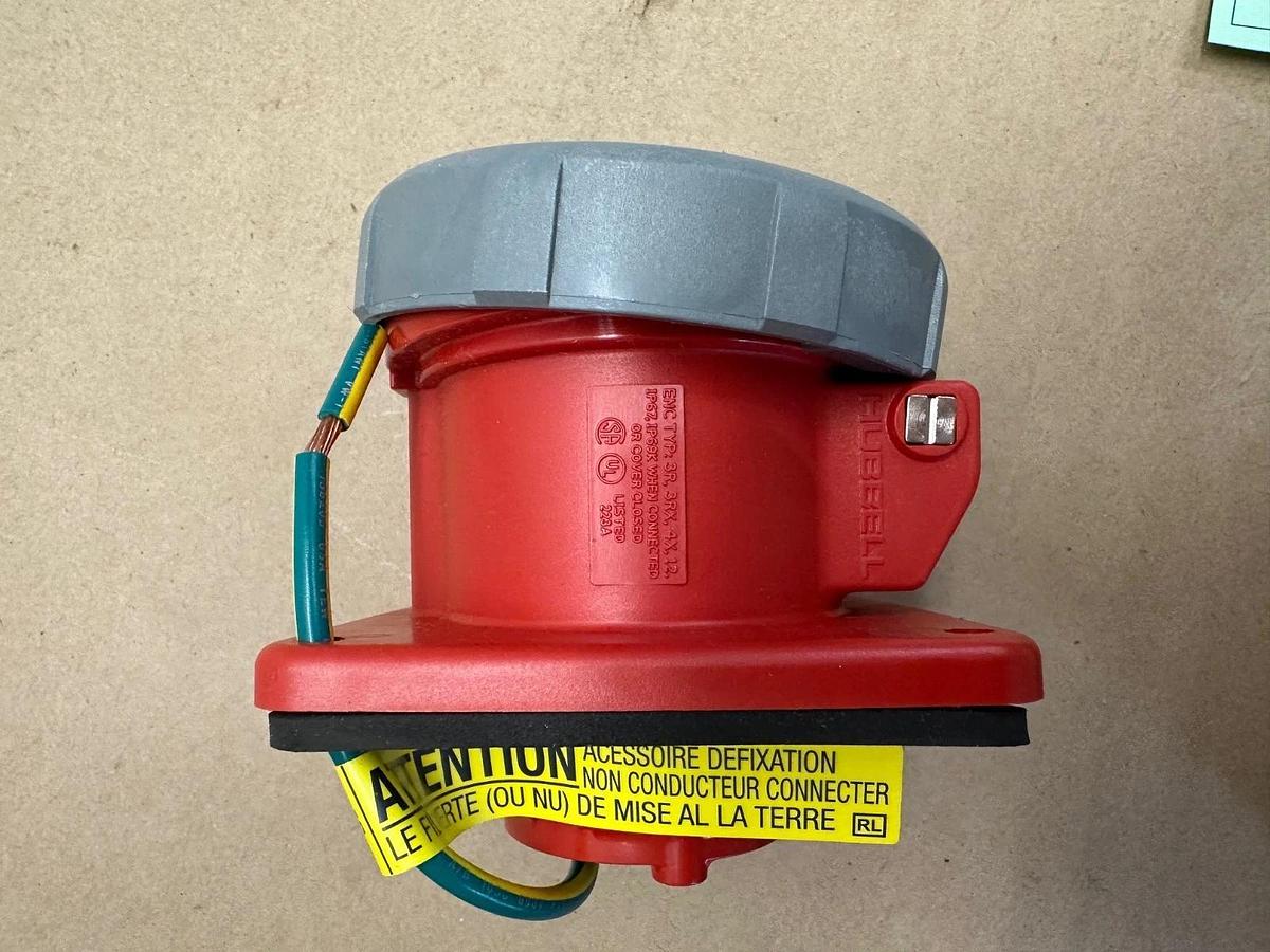 Used Hubbell HBL430R7W Pin and Sleeve Receptacle *NEW*