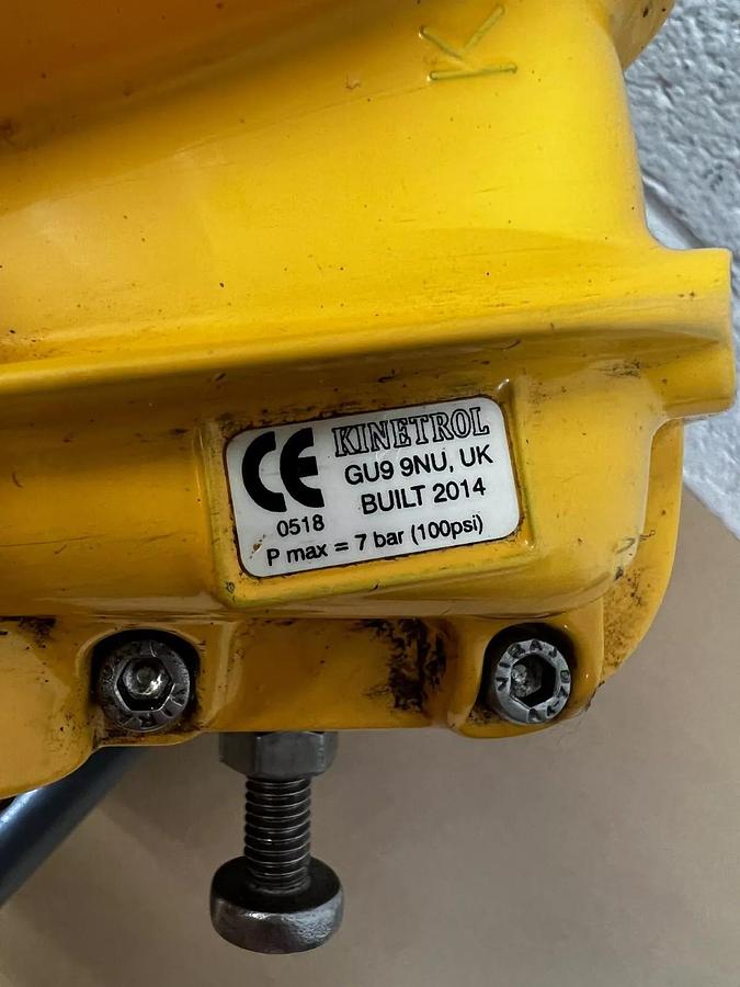 Used Kinetrol GU99NU Pneumatic Valve Actuator W/Bray Solenoid Type: 087.100