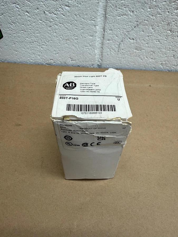 Used Allen-Bradley 800T-P16G 30 mm Pilot Light 800T PB Series U *NEW*