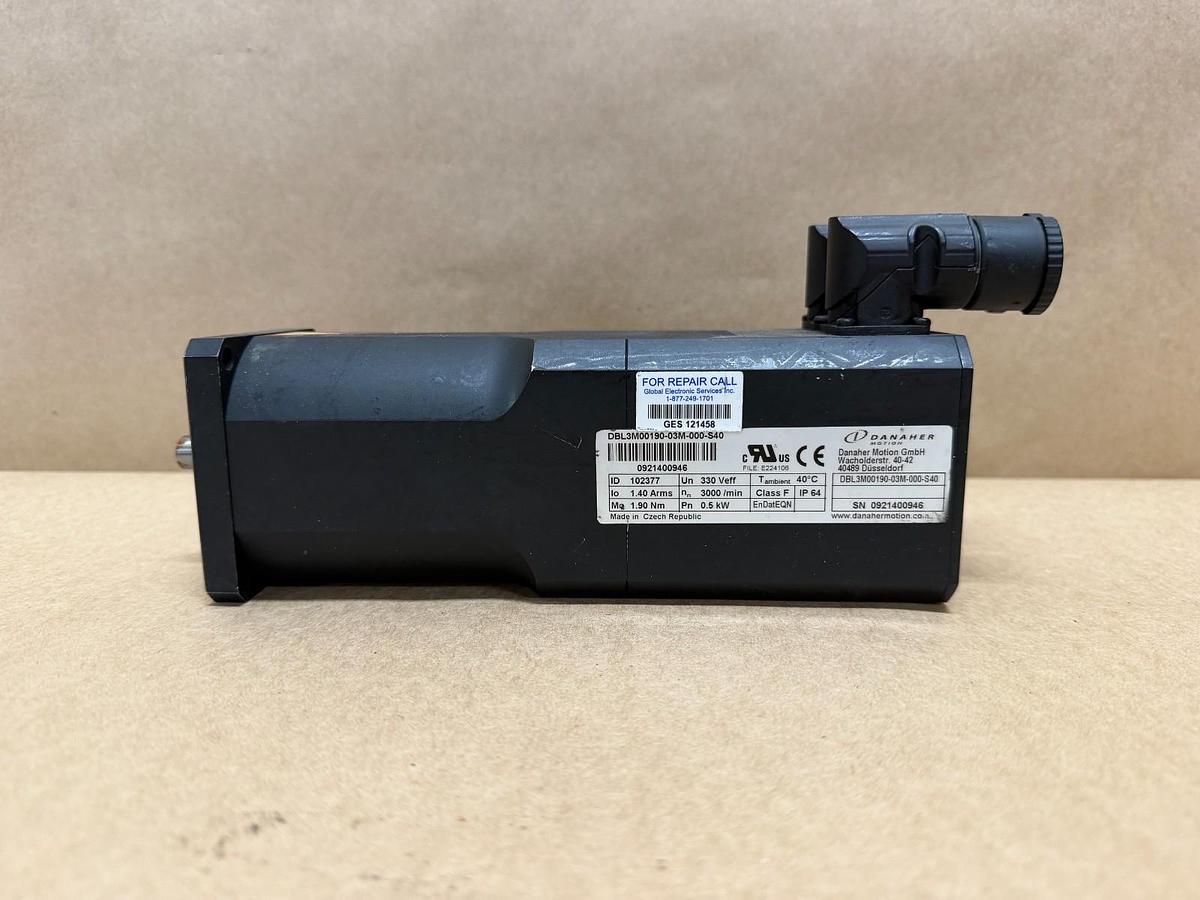 Danaher DBL3M00190-03M-000-S40 Servo Motor *NEW*