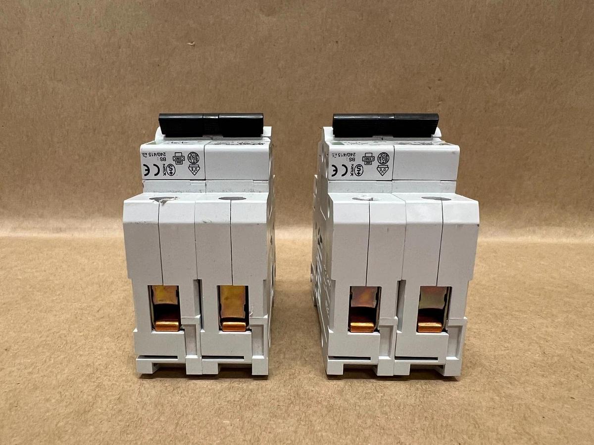 Used Moeller FAZN C25 2 Pole Circuit Breaker - Lot of 2