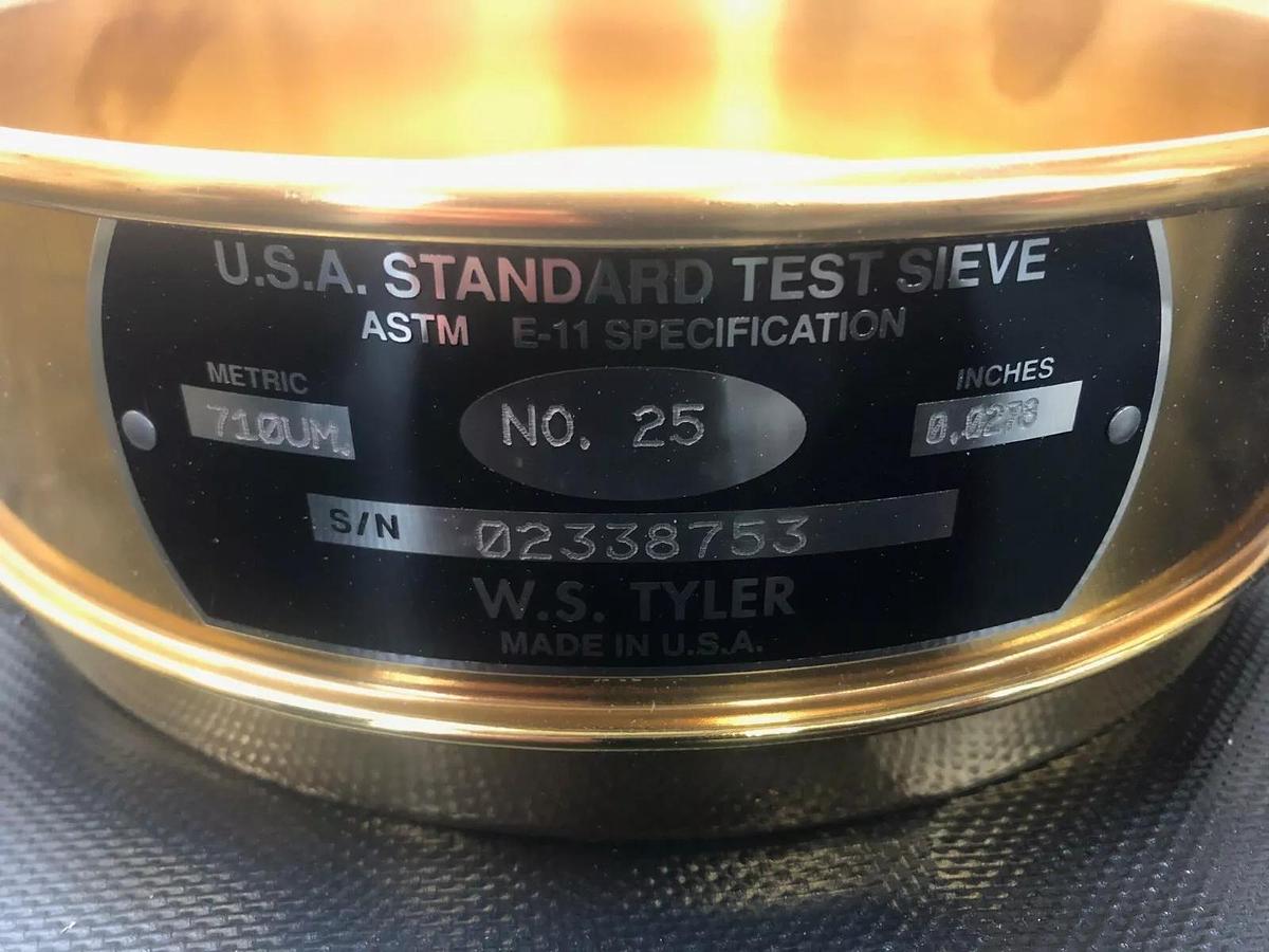 Used Cole Parmer 8”-FH-BR-BR-US-25 Test Sieve No. 25