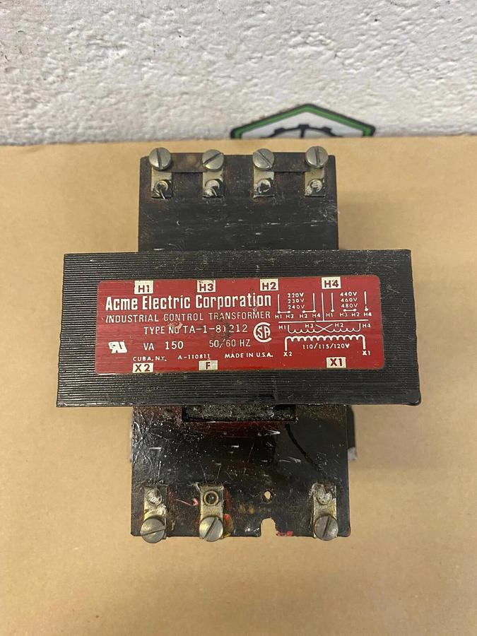Used Acme Electric Corporation TA-1-81212 Control Transformer
