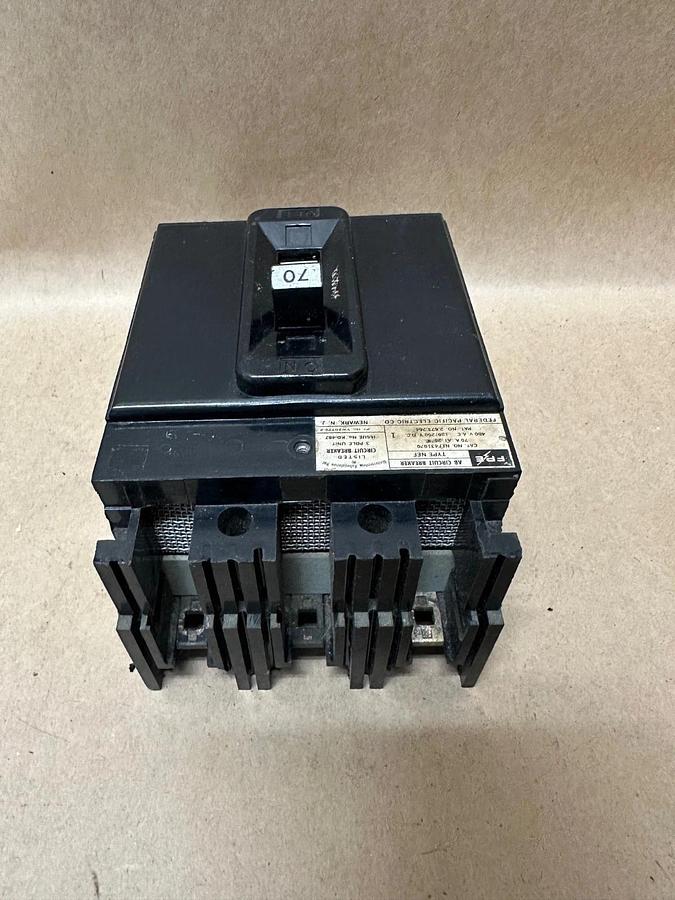 Used Federal Pacific Electric Company NEF431070 70A 3 Pole Circuit Breaker