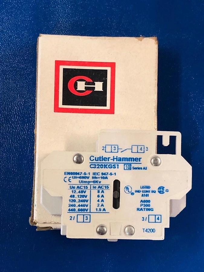 Used Cutler-Hammer C320KGS1 Side Adder Aux Series A2 LOT of 3