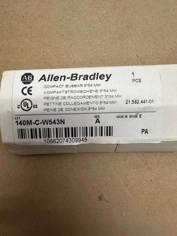 Used Allen Bradley 140M-C-W543N Compact BUSBAR *NEW*