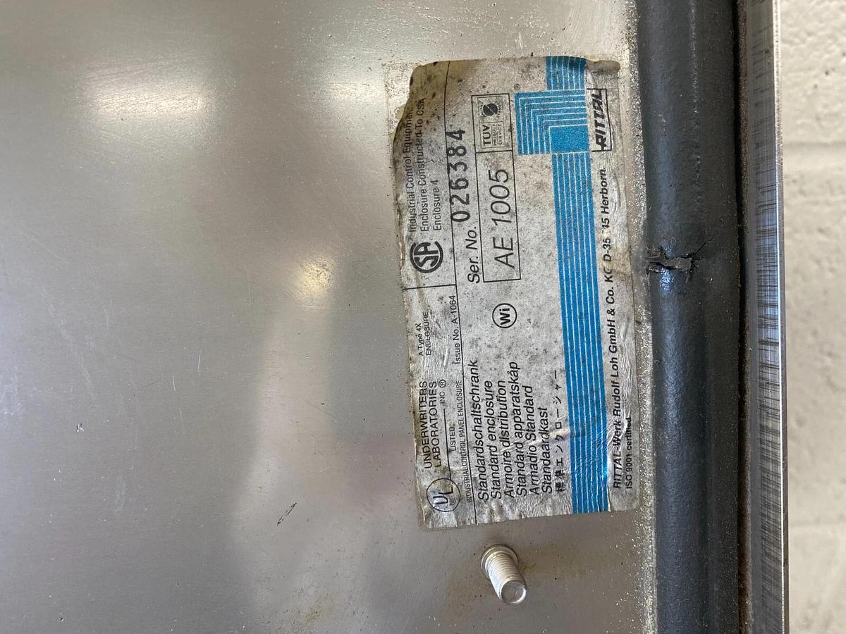 Used Rittal AE 1005 Stainless Steel Enclosure With Key, 15" x 11-3/4" x 8.5"