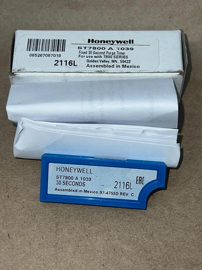 Honeywell ST7800A1039 Fixed 30 Seconds Purge Timer *NEW*