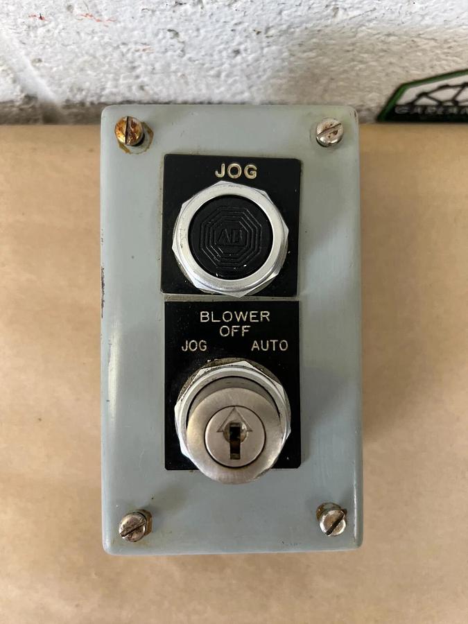 Used Hoffman E-2PB 800T-J42 Indust Control Panel Encl, Allen Bradley Selector Switch