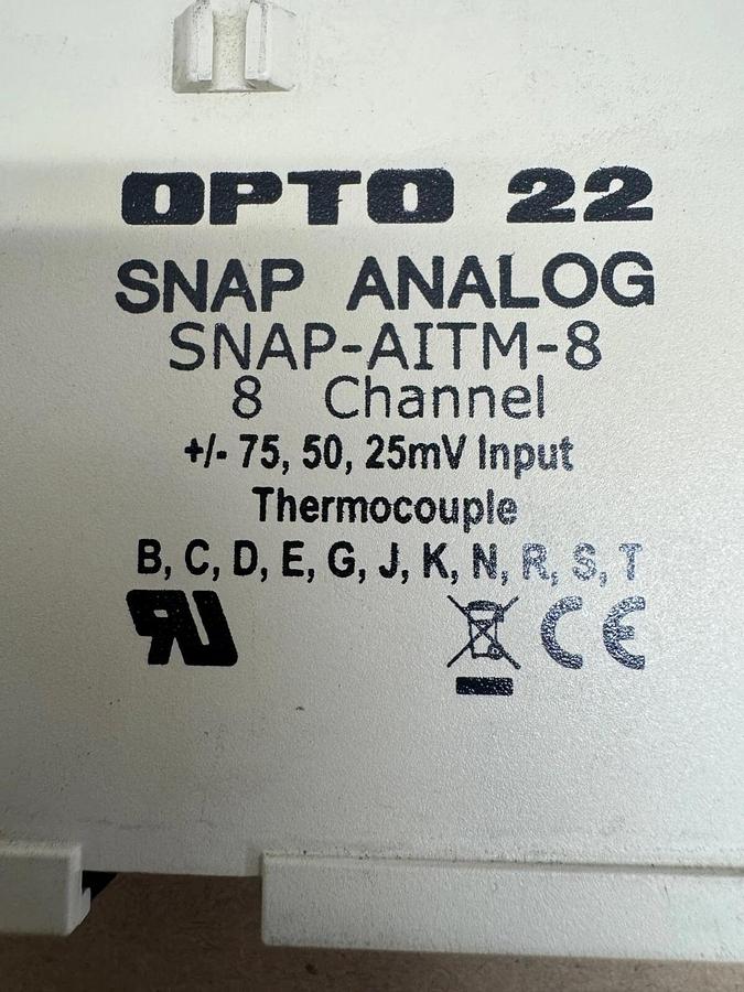 Used Opto 22 SNAP-AITM-8, PLC Module, 8-Channel Snap Analog