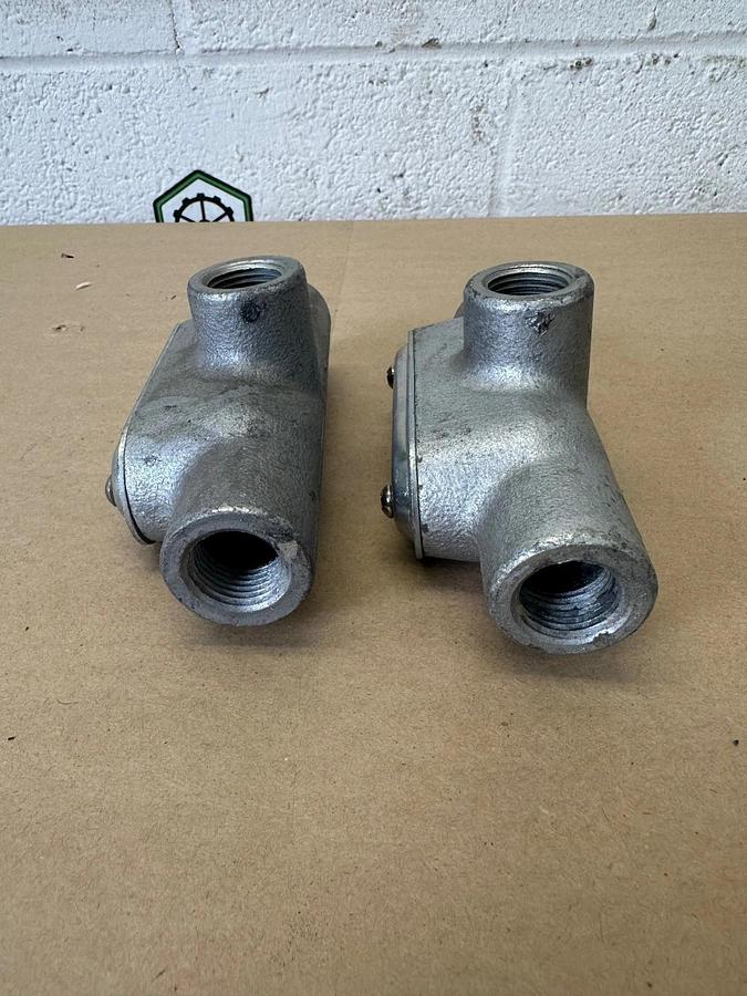 Used Crouse Hinds T17 1/2” T Conduit - Lot of 2