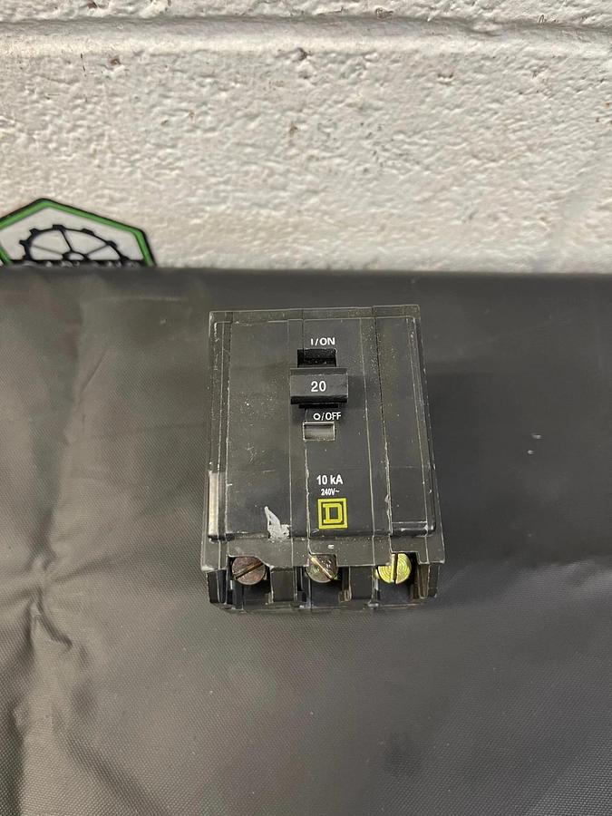 Used Square D P-2281 Type QO 20A Circuit Breaker