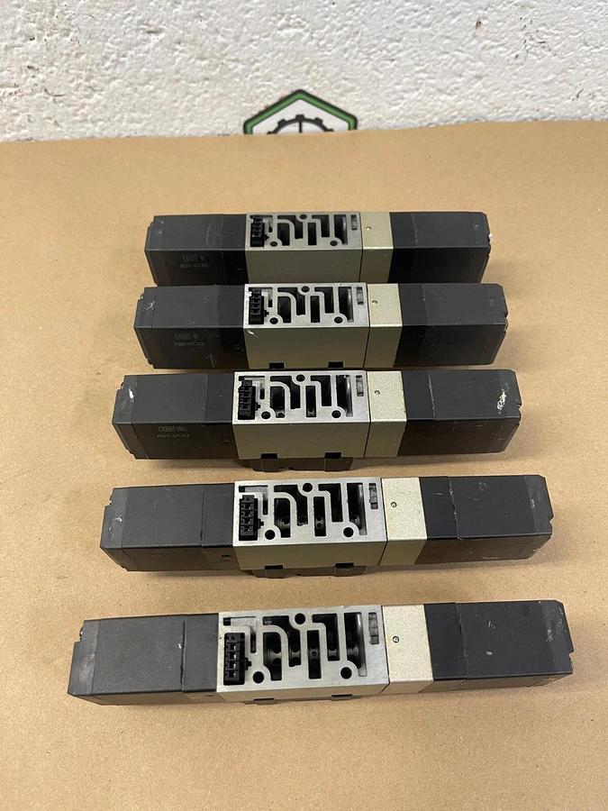 Used SMC NVFS2200-5FZ Pneumatic Solenoid Valves - Lot of 5