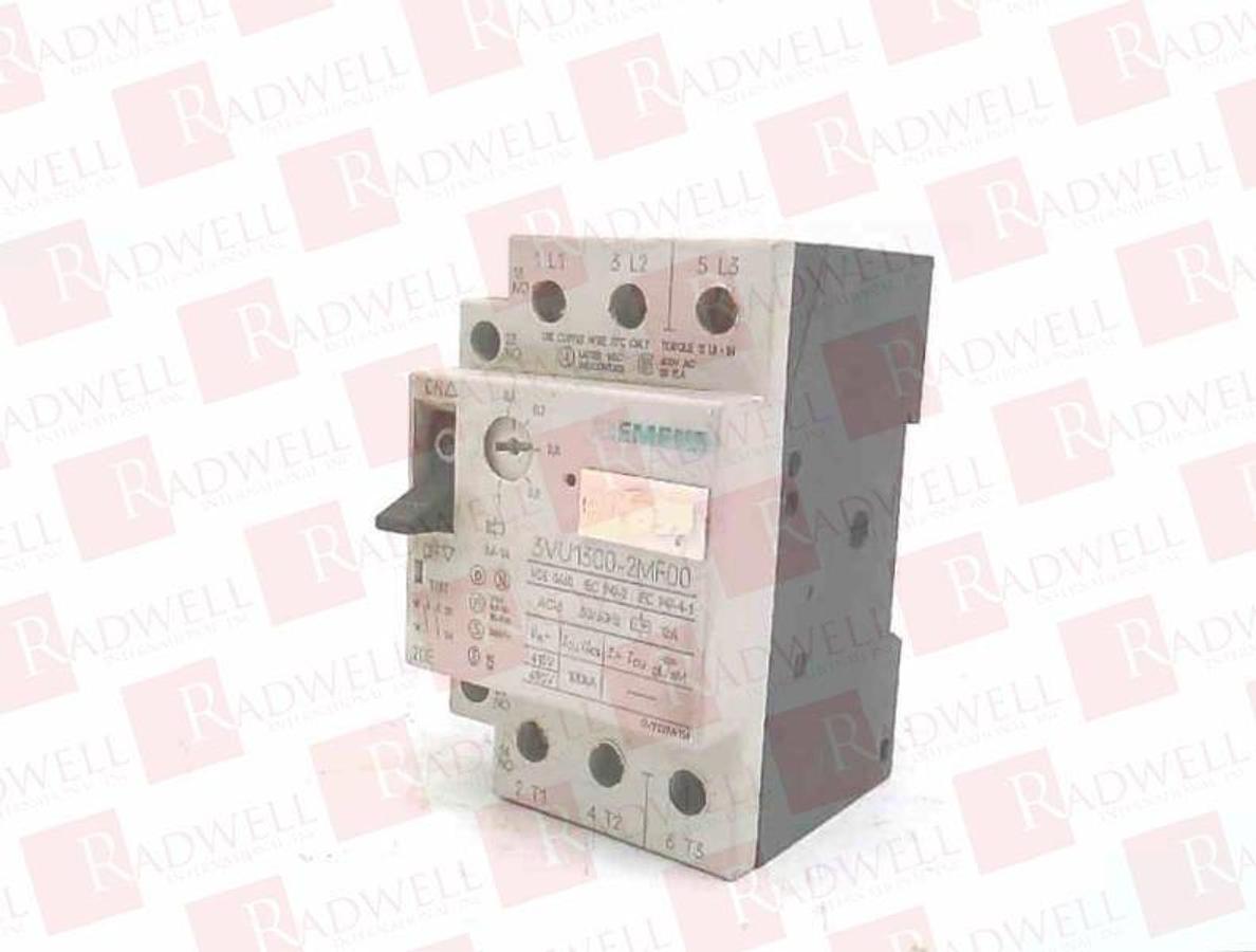 Used Siemens 3VU1300-1MJ00 Circuit Breaker, 3-Pole, 50/60 Hz
